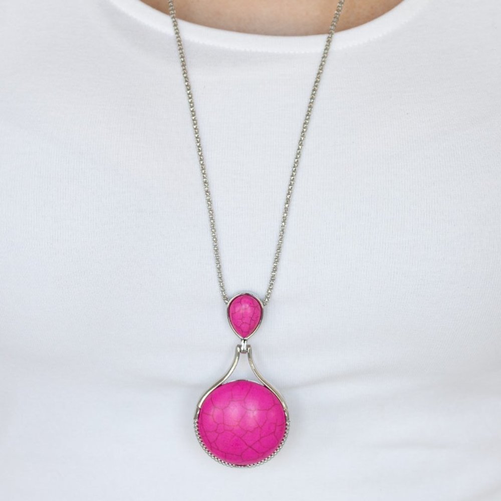Desert Pools - Pink Necklace